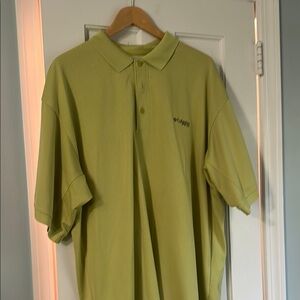 Columbia Green Polo Shirt Classic Short Sleeve